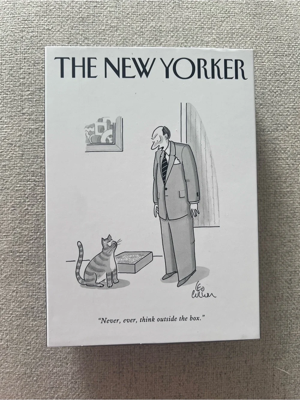 The New Yorker Framed Cartoon Print Trinket Tray